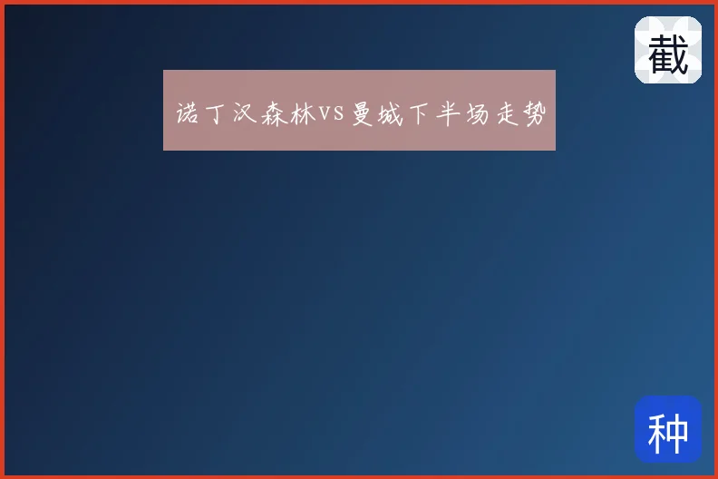 诺丁汉森林vs曼城下半场走势